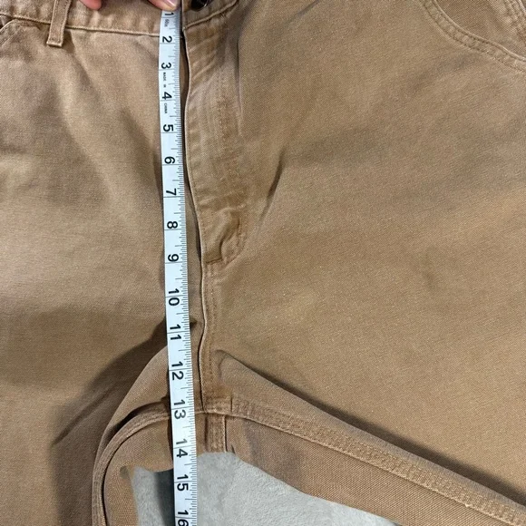 Vintage Carhartt B11 Brn Canvas Carpenter Pants Men's Sz 36x32 USA Made - Picture 9 of 11